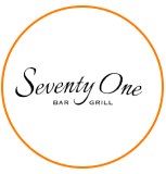 The logo for Flavor on 35, seventy one bar grill.